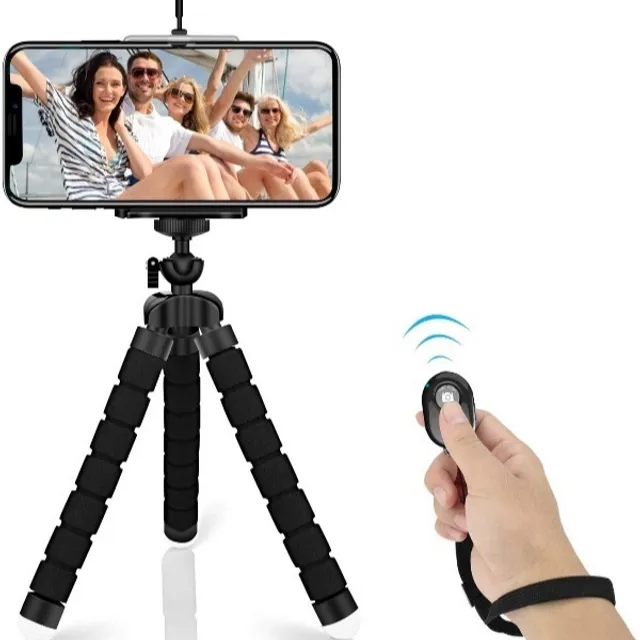 Mobile Smartphone Holder Tripod With Mobile Bluetooth Remote Ar-18