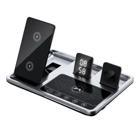 Multifunctional 4 In 1 Wireless Charging Station With Digital Display -R11