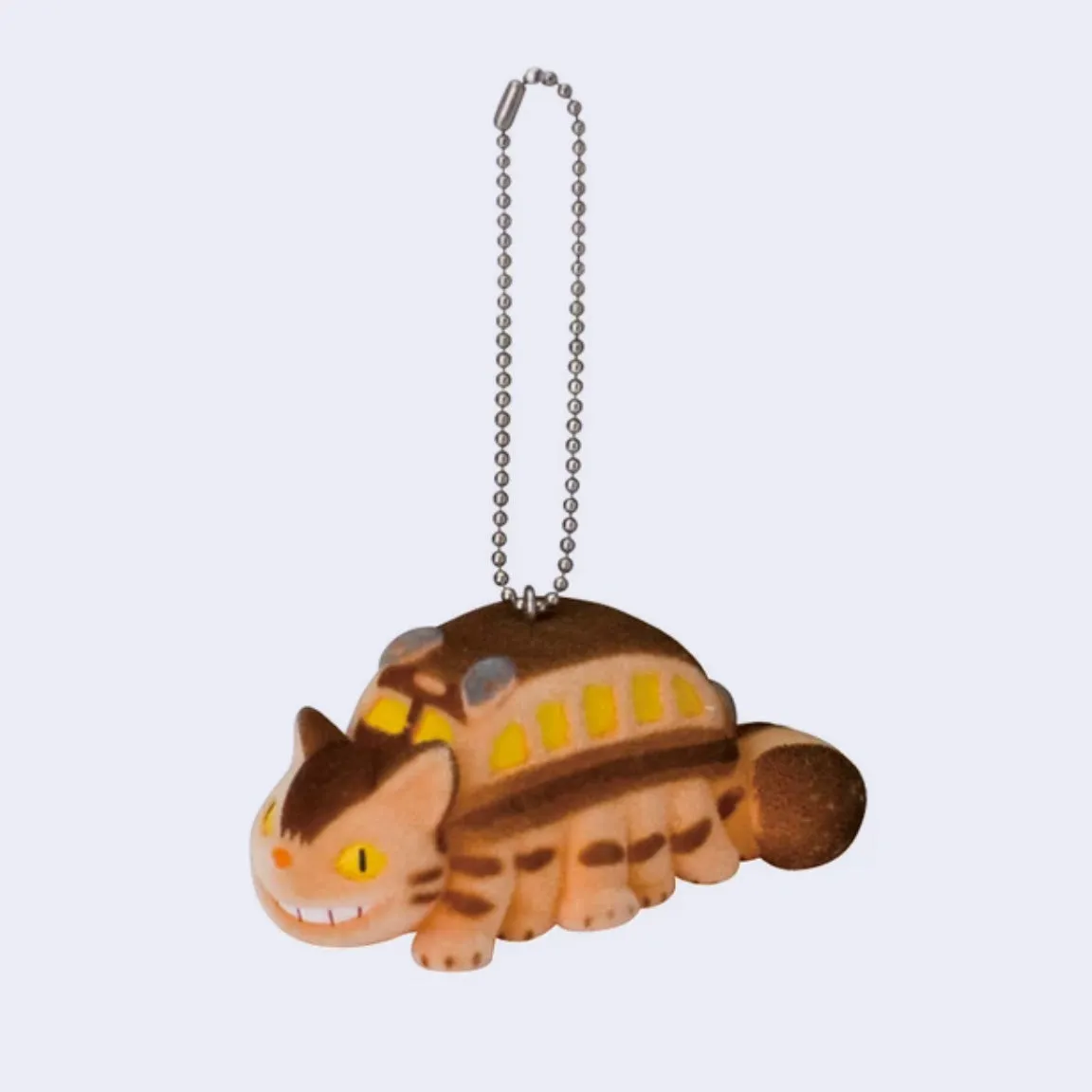 My Neighbor Totoro - Catbus Flocked Charm Keychain