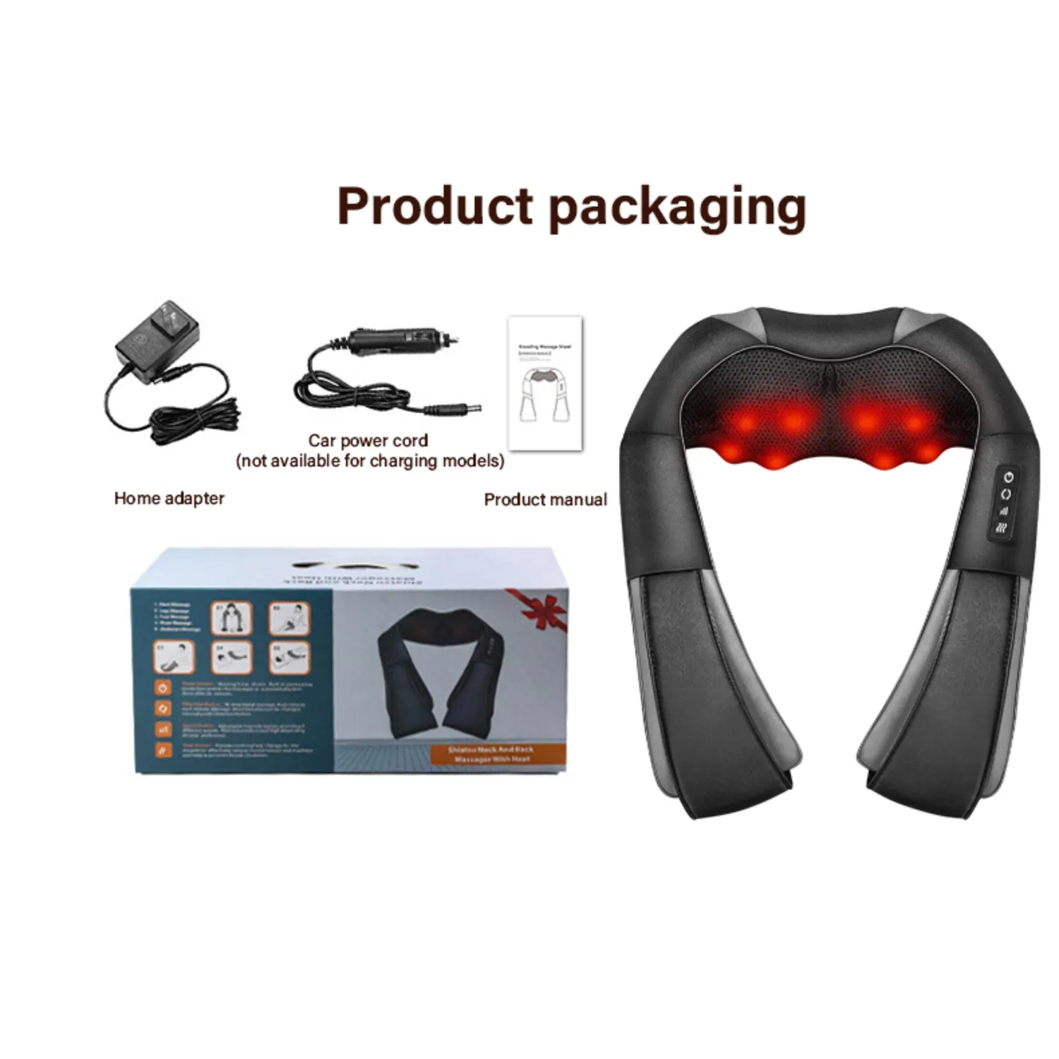 Neck and Back Massager- 3D Massager for Neck, Shoulder, and Leg - Body Muscle Pain Relief