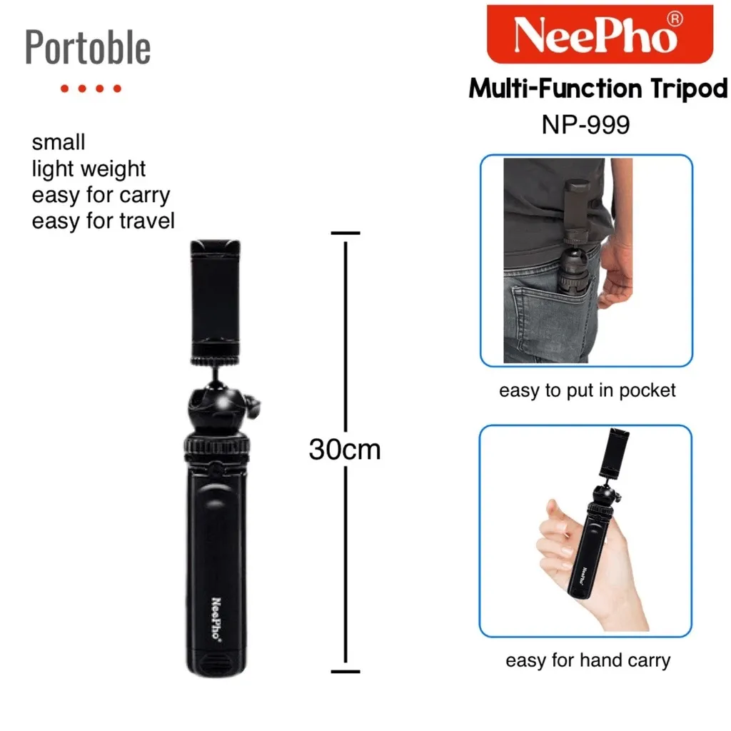 NeePho Professional Multi Function Tripod NP-999