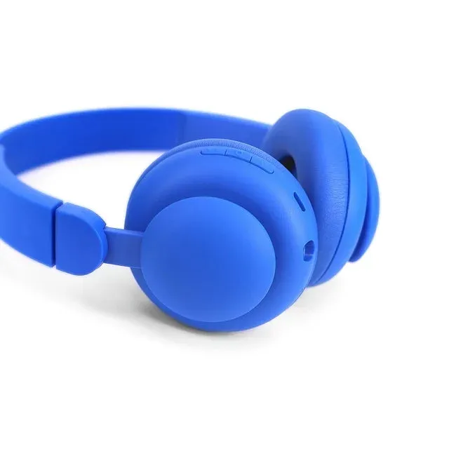 onn. Wireless Bluetooth on-Ear Headphones, Blue