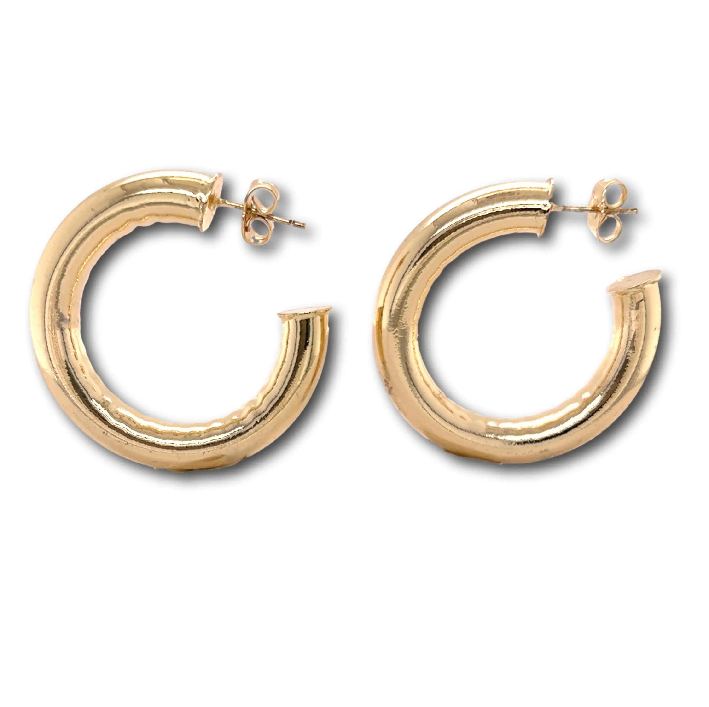 Open Back Noodle Hoop Earrings