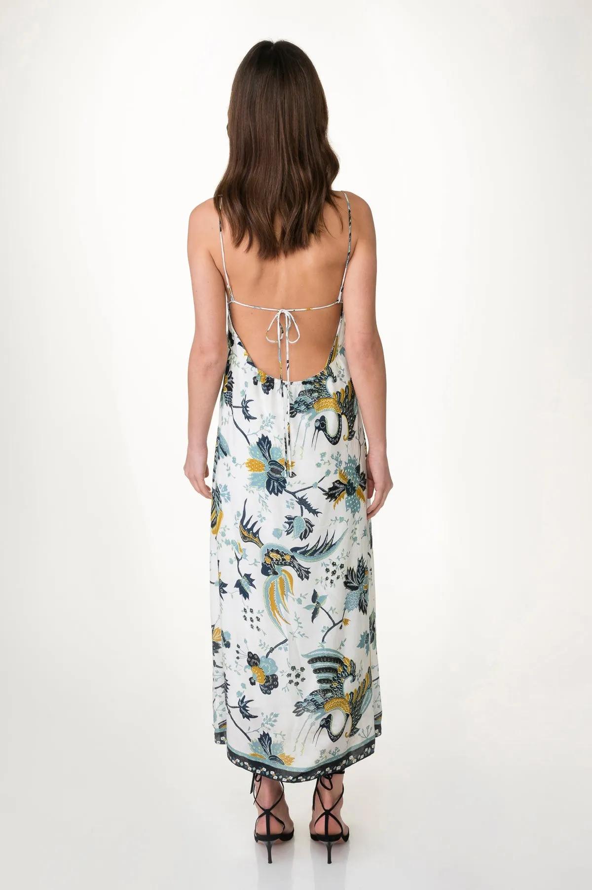 Open Back Printed Dress