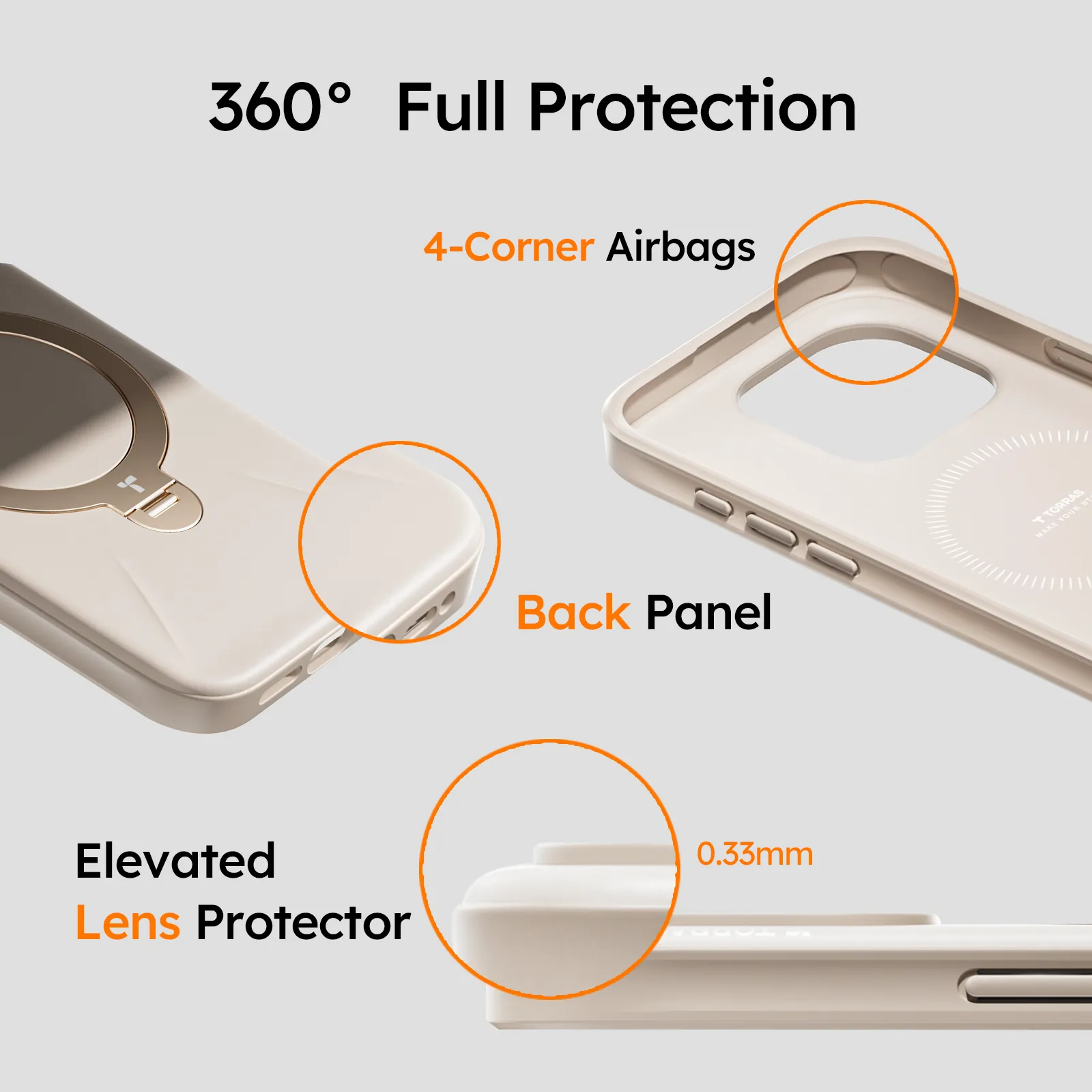 Ostand 360° Spin Fusion MagSafe Case for iPhone 16