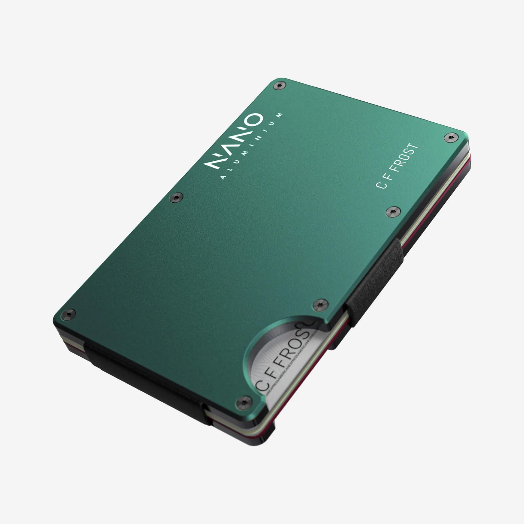 Personalised Cash Strap Wallet (Racing Green)