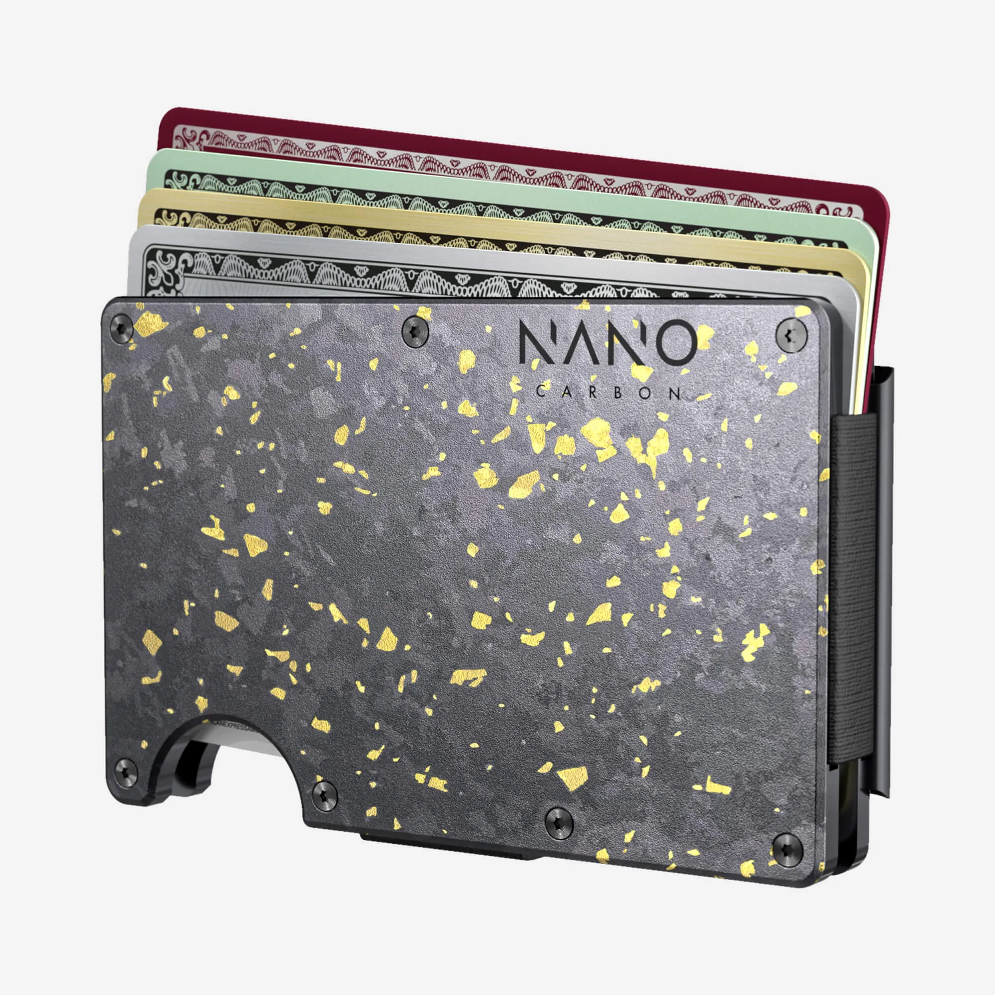 Personalised Money Clip Wallet (Nero/Oro)