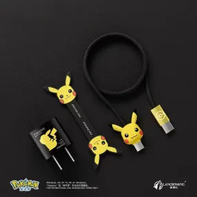 Pokémon Pikachu Fast Charger   Type- C Cable   Winder Charging Kit