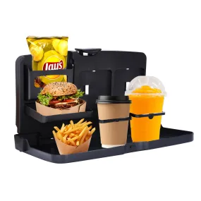 Portable Car Folding Table - Multifunctional Food Holder For Snacks, Kids Meals