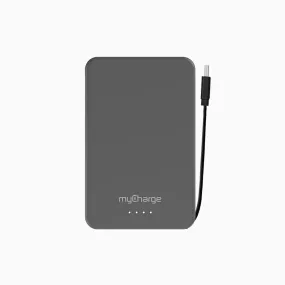 Power   Cable 5K Portable Charger W/ Built-In Cable