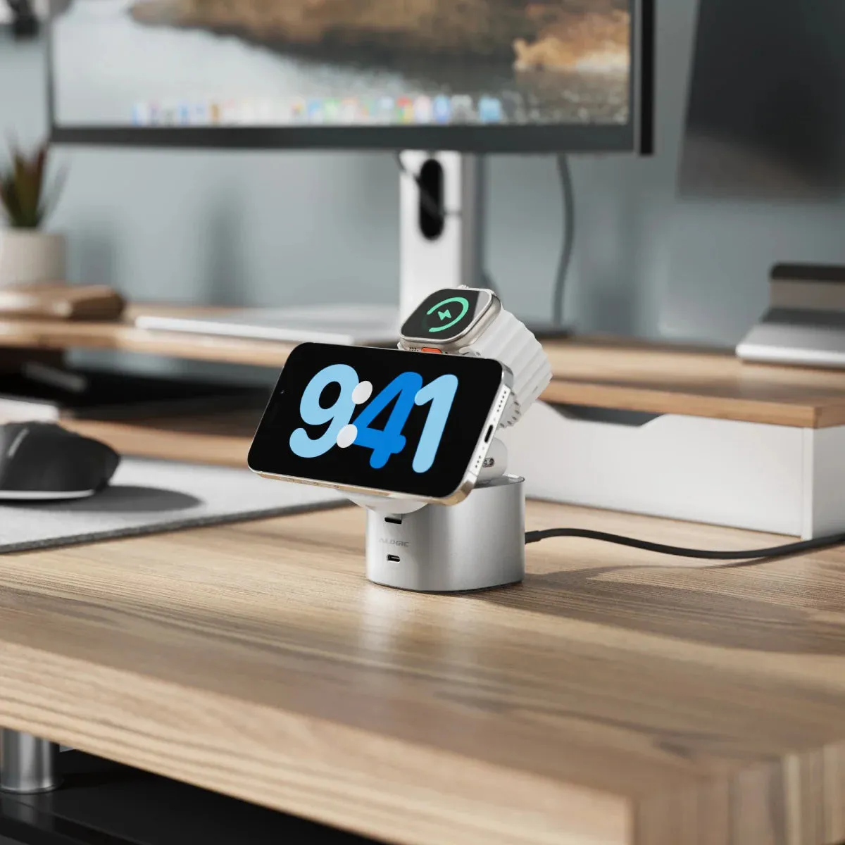 PowerPod 4-in-1 Qi2 Fast Wireless Charging Stand