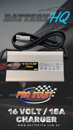 PRO START 16v 15amp Lithium Charger