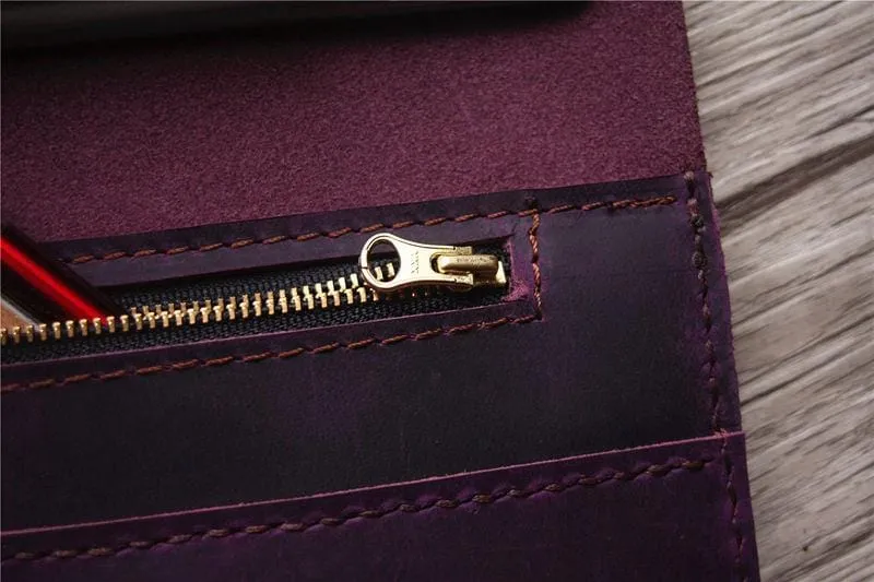 Purple Leather HP Laptop Case