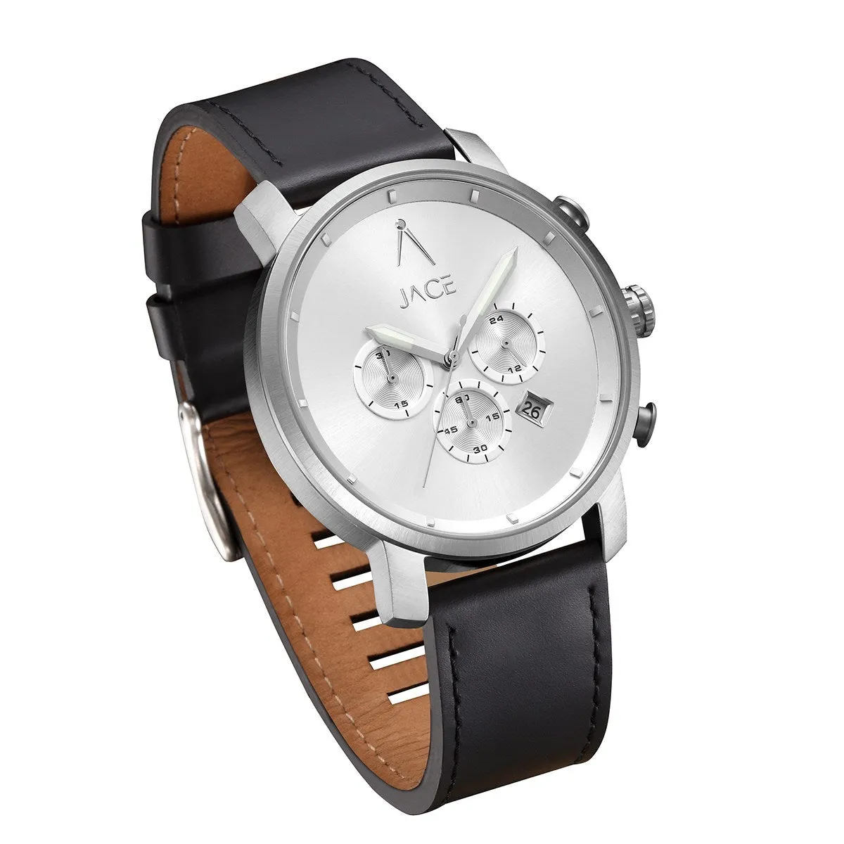 "CORDOBA" MEN`S LEATHER BAND CHRONOGRAPH WATCH