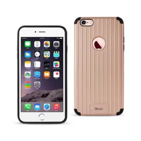 Reiko iPhone 6/6S plus 5.5inch TPU Protective Wallet Case Black Rose Gold