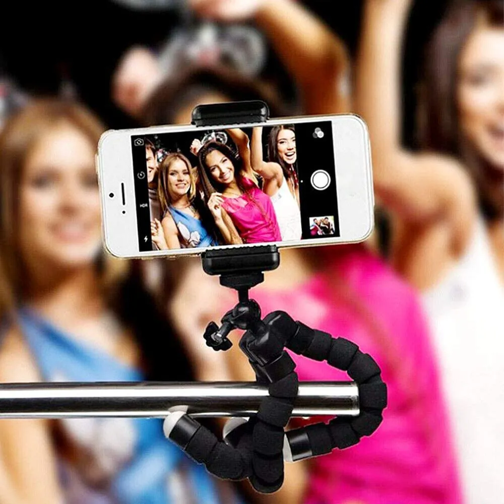 Remote Control Flexible Mobile Phone Holder Tripod Octopus Bracket for Cell Phone and Camera Selfie Stand