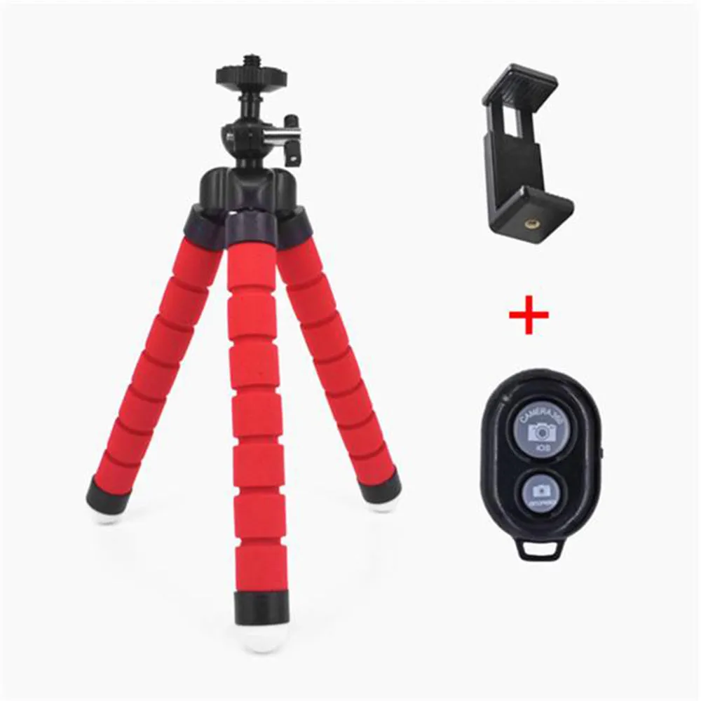 Remote Control Flexible Mobile Phone Holder Tripod Octopus Bracket for Cell Phone and Camera Selfie Stand