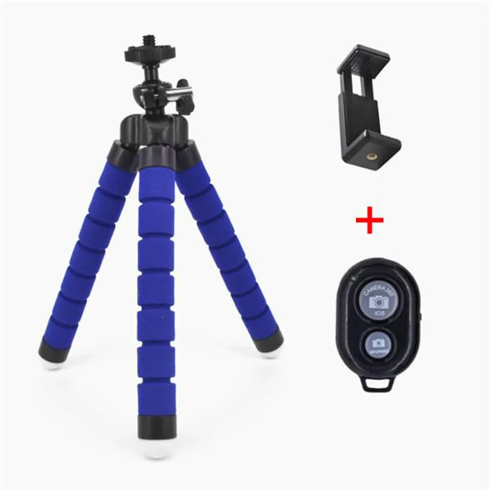 Remote Control Flexible Mobile Phone Holder Tripod Octopus Bracket for Cell Phone and Camera Selfie Stand