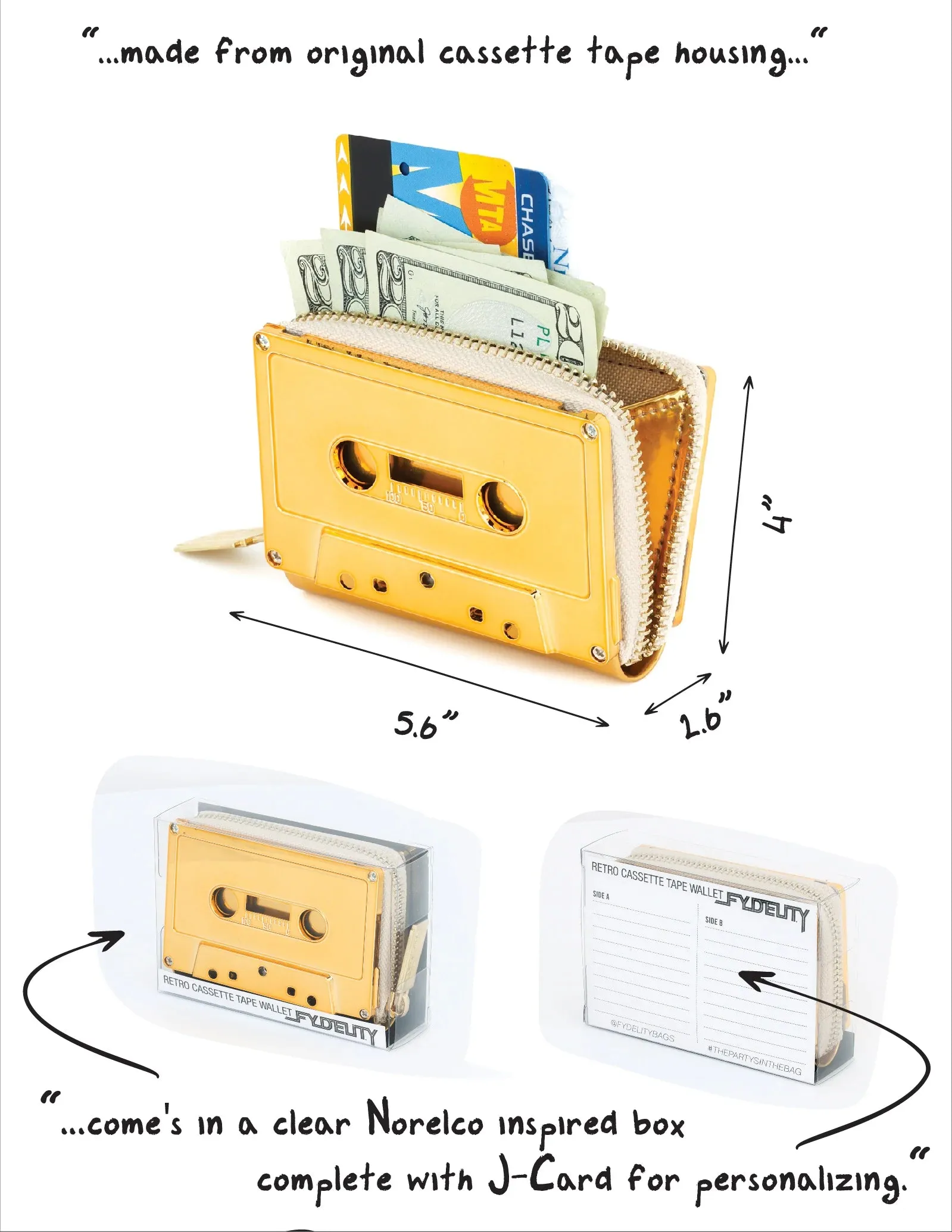 Retro Cassette Tape Wallet