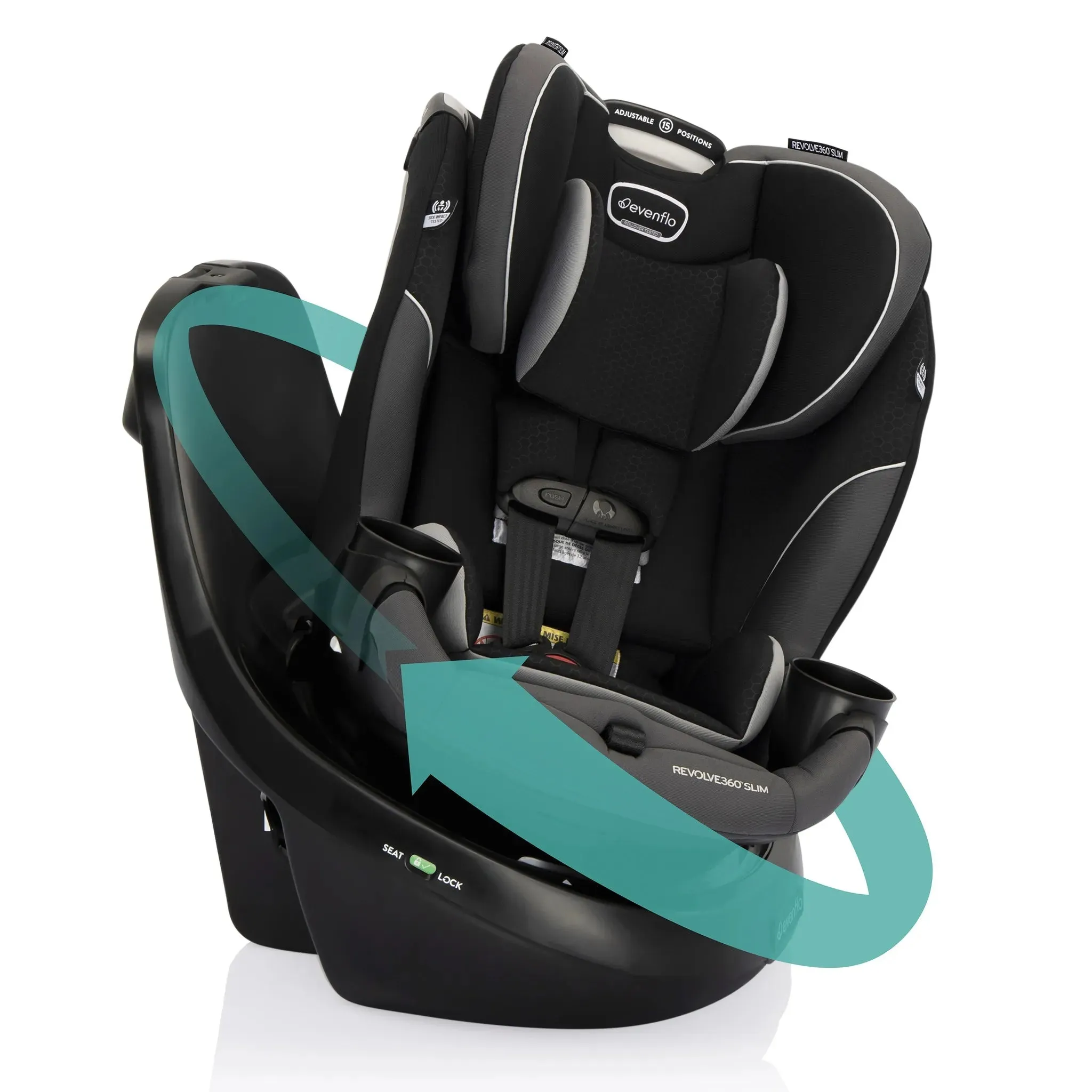 Revolve 360 Slim 2-in-1 Rotational Convertible Car Seat - Canton