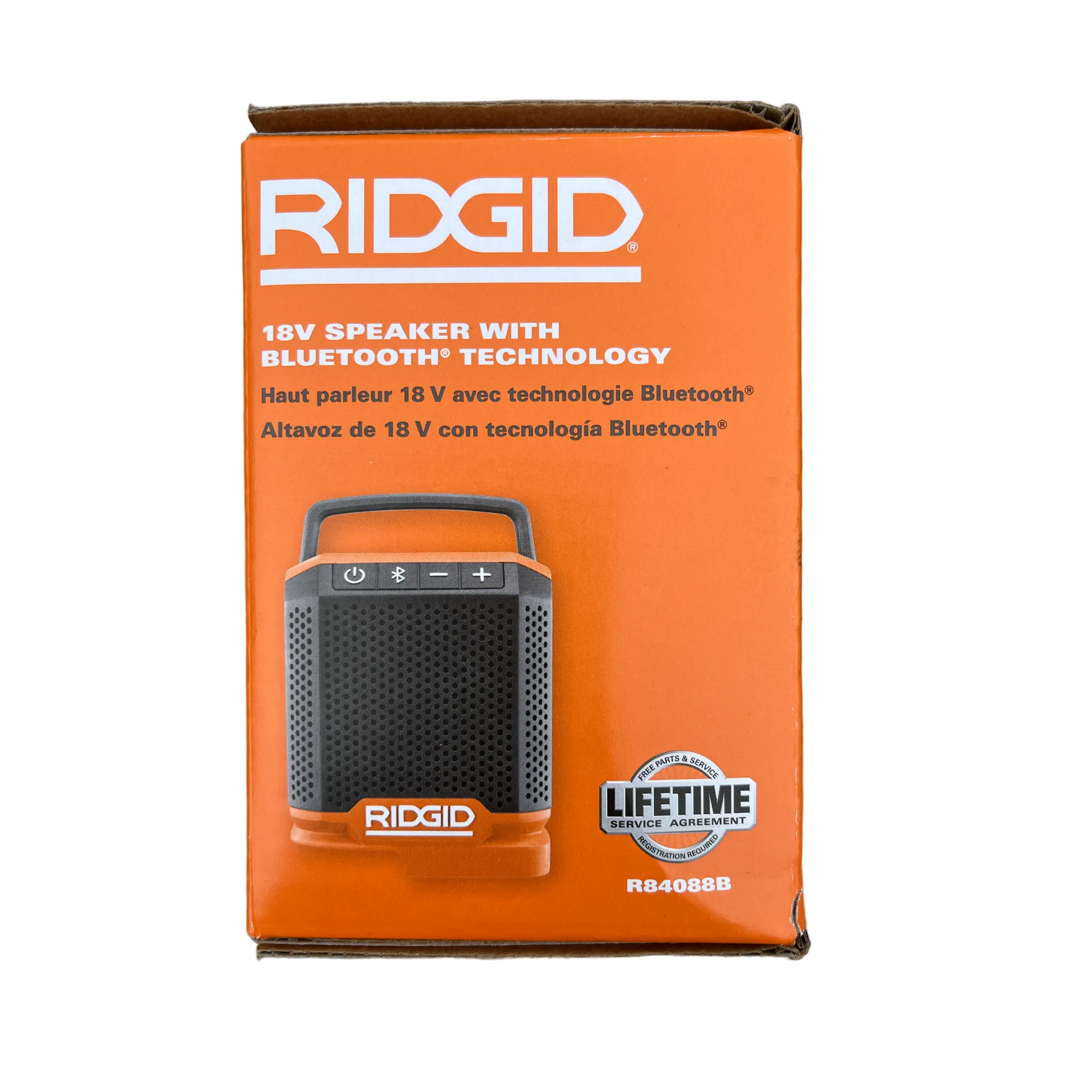 RIDGID 18-Volt Cordless Speaker with Bluetooth Wireless Technology (Tool Only)