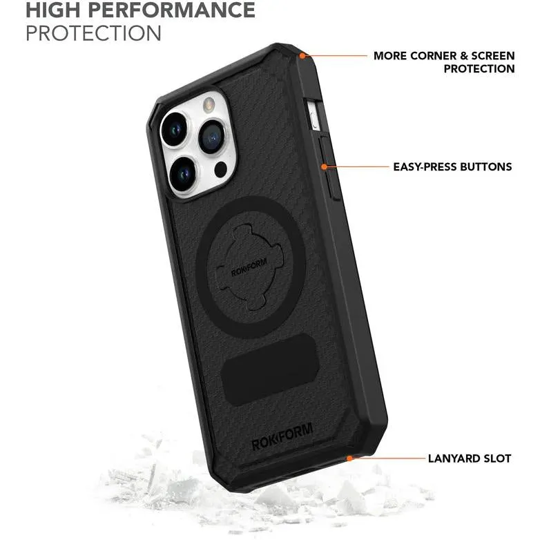 Rokform Rugged Case for iPhone 15 Pro Max (Black)