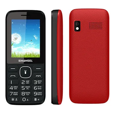 Russian English Keyboard elder Phone Big Speaker Haweel X1 2.4 inch 1500mAh Battery Dual SIM FM TF Torch BT GSM with Earphone