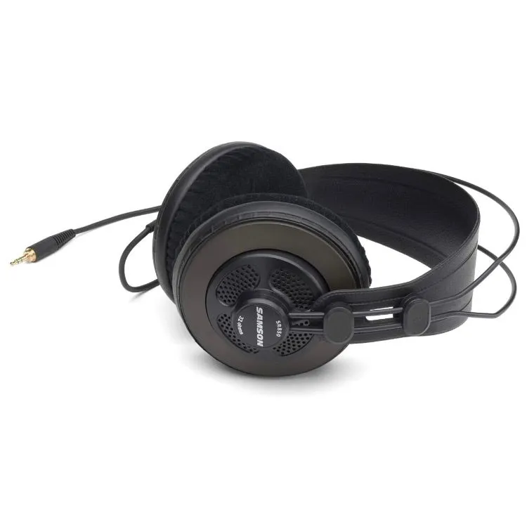 Samson SR850 Studio Headphones Over-Ear Semi OPEN-Back - Matte Black