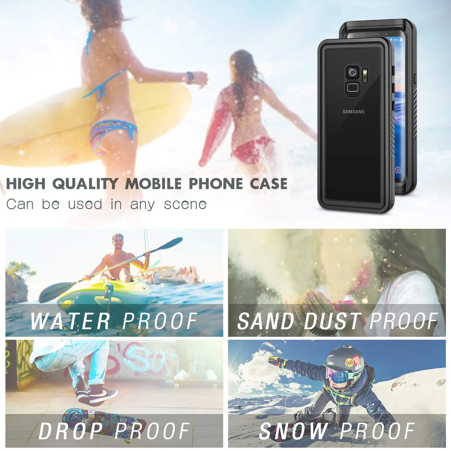 Samsung S9 Case Waterproof Case