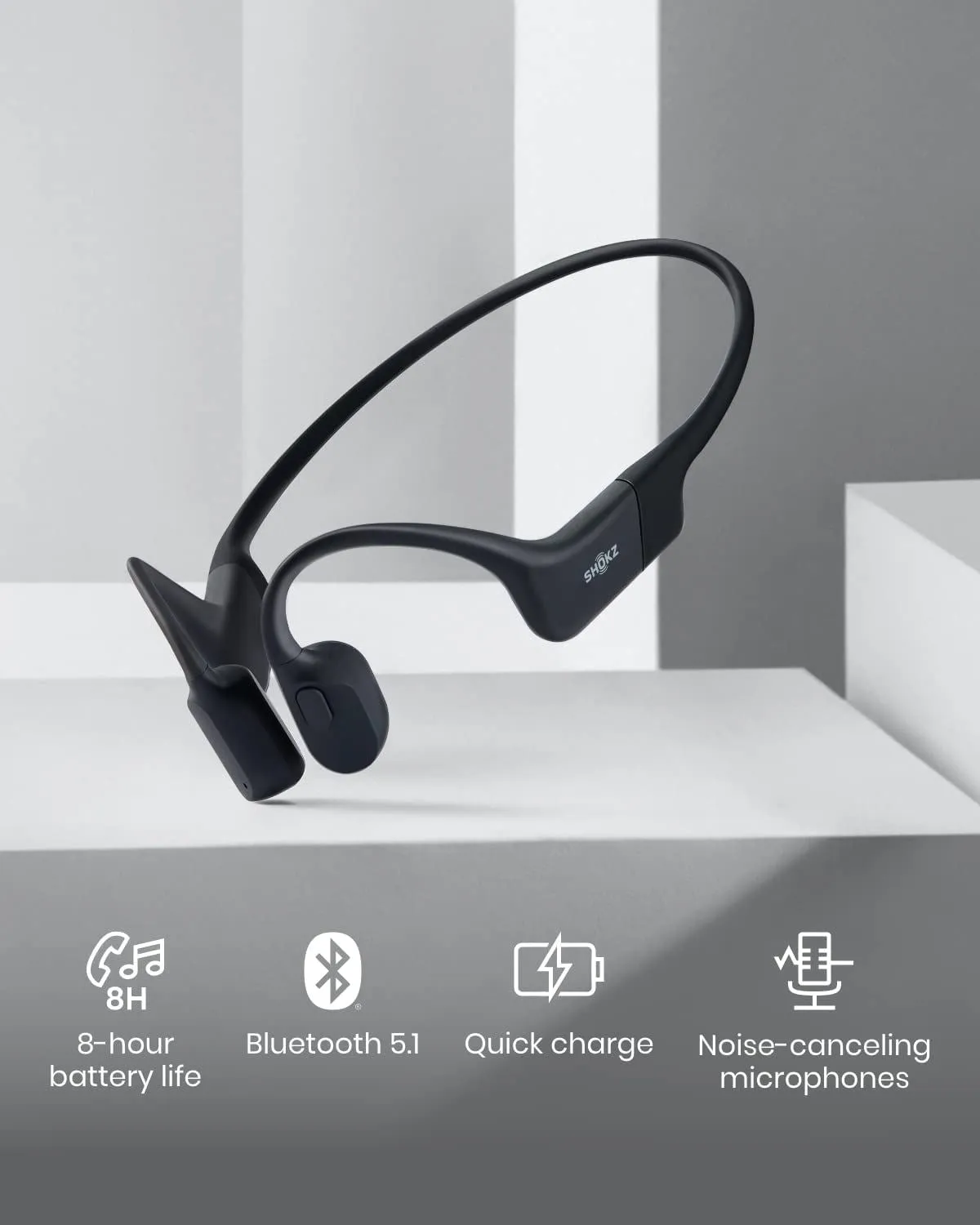 Shokz OpenRun Mini Headphones Bone Conduction Waterproof Wireless Earphones