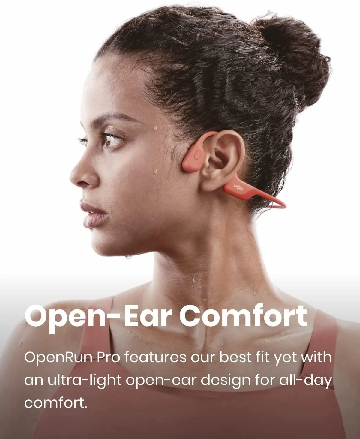 Shokz OpenRun Pro Headphones Open Ear Bone Conduction Wireless Sports Headsets