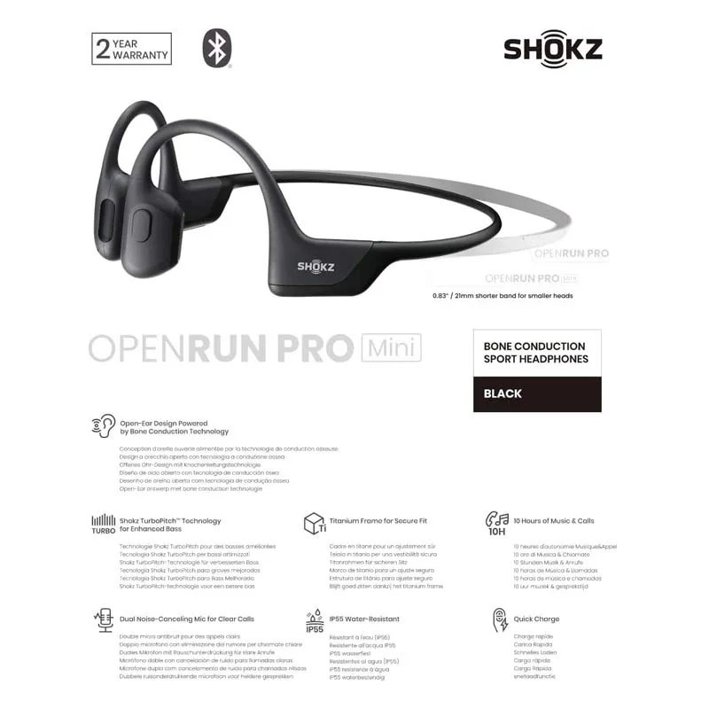 Shokz OpenRun Pro S810 Mini WL HP Black