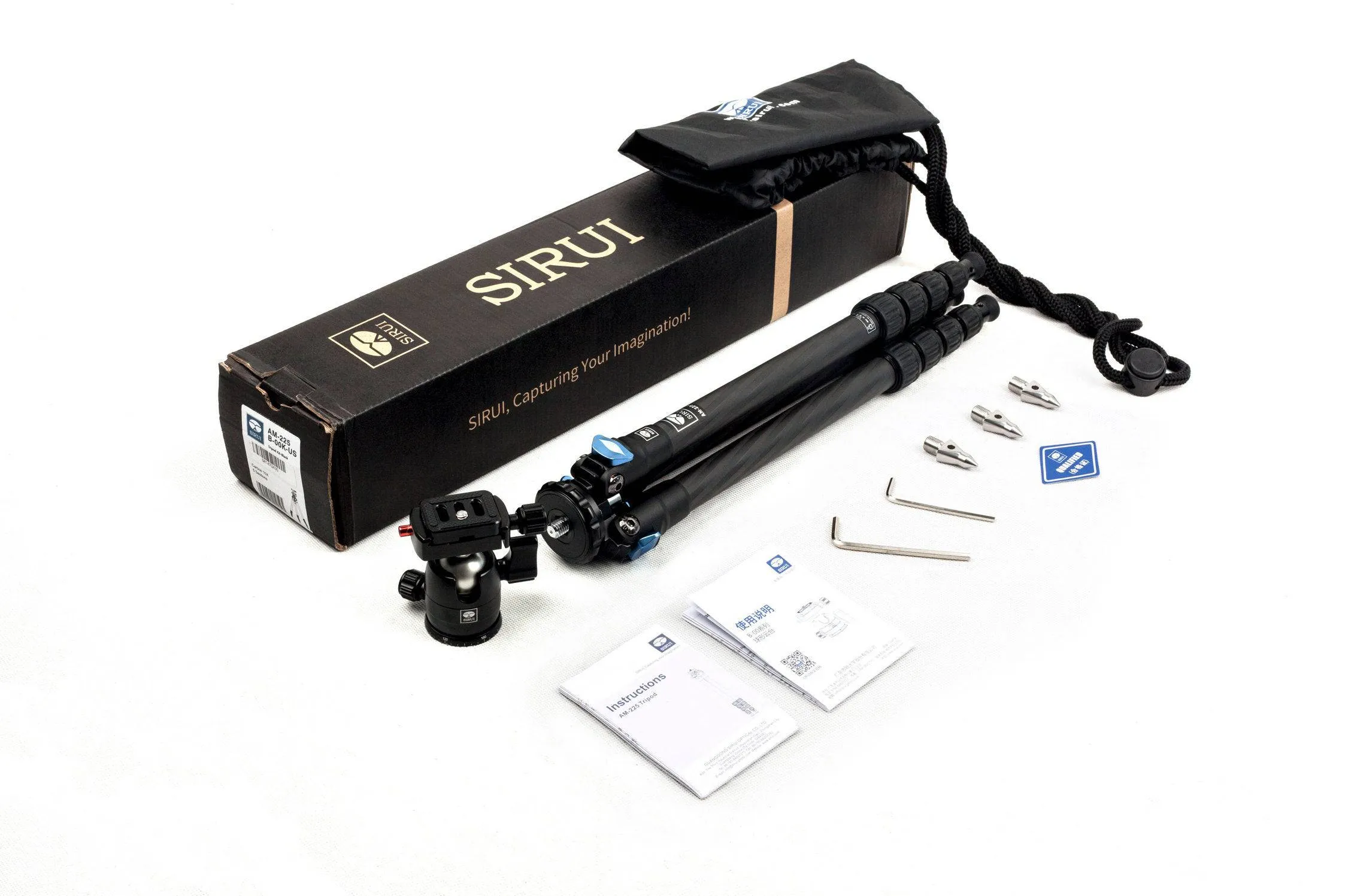 Sirui AM-225 Tripod   B-00K Ballhead