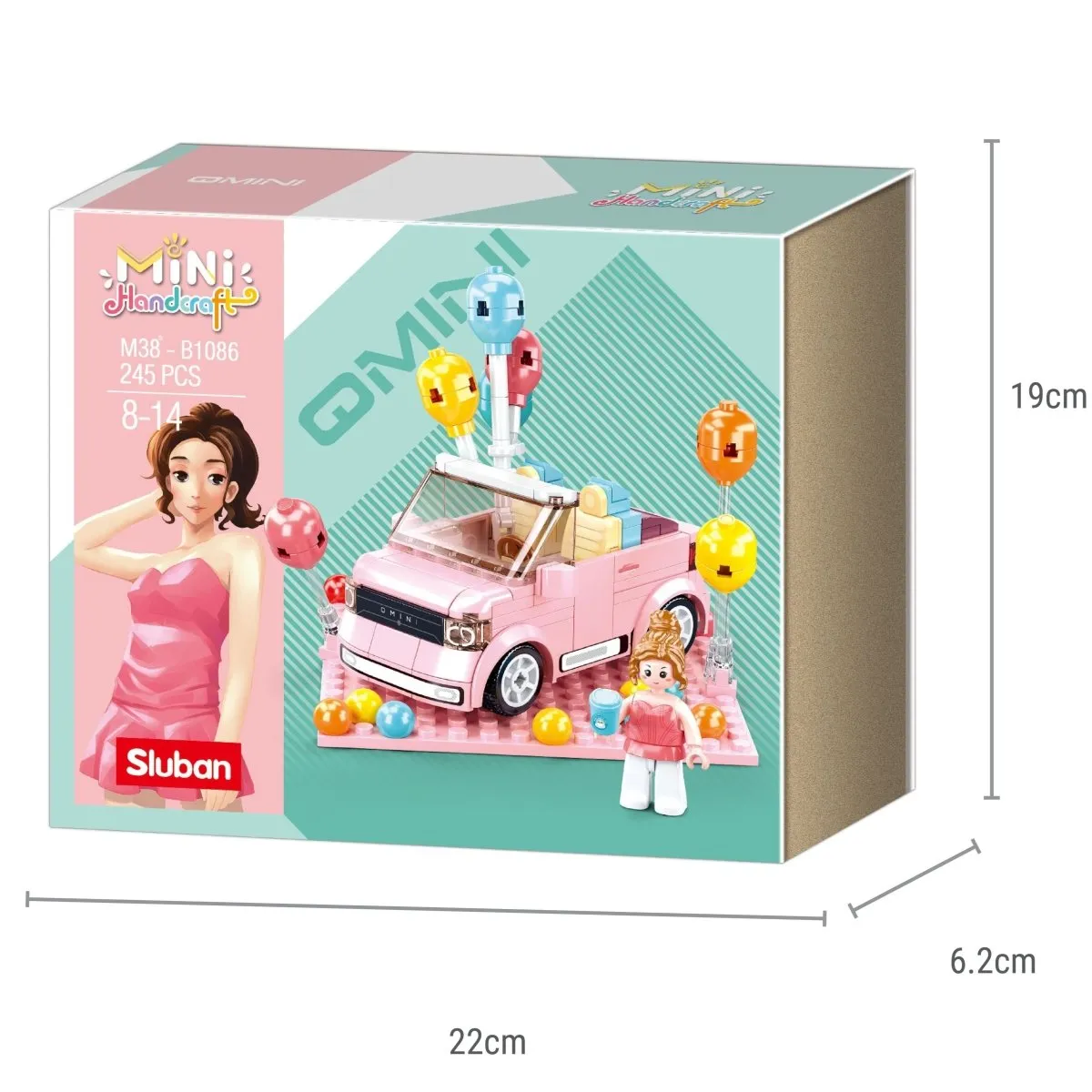 SLUBAN®Building Blocks Kit for Girls -Open Topped Car