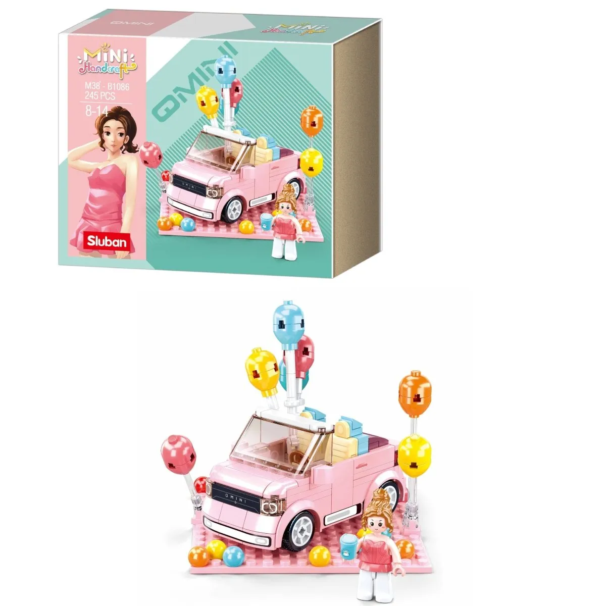 SLUBAN®Building Blocks Kit for Girls -Open Topped Car