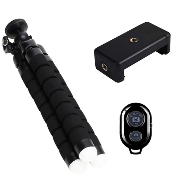 Smartphone Tripod with Bluetooth Remote Shutter Release