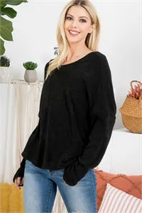 Softest Open Back Sweater Top