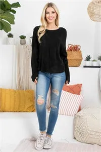 Softest Open Back Sweater Top