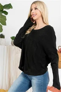 Softest Open Back Sweater Top