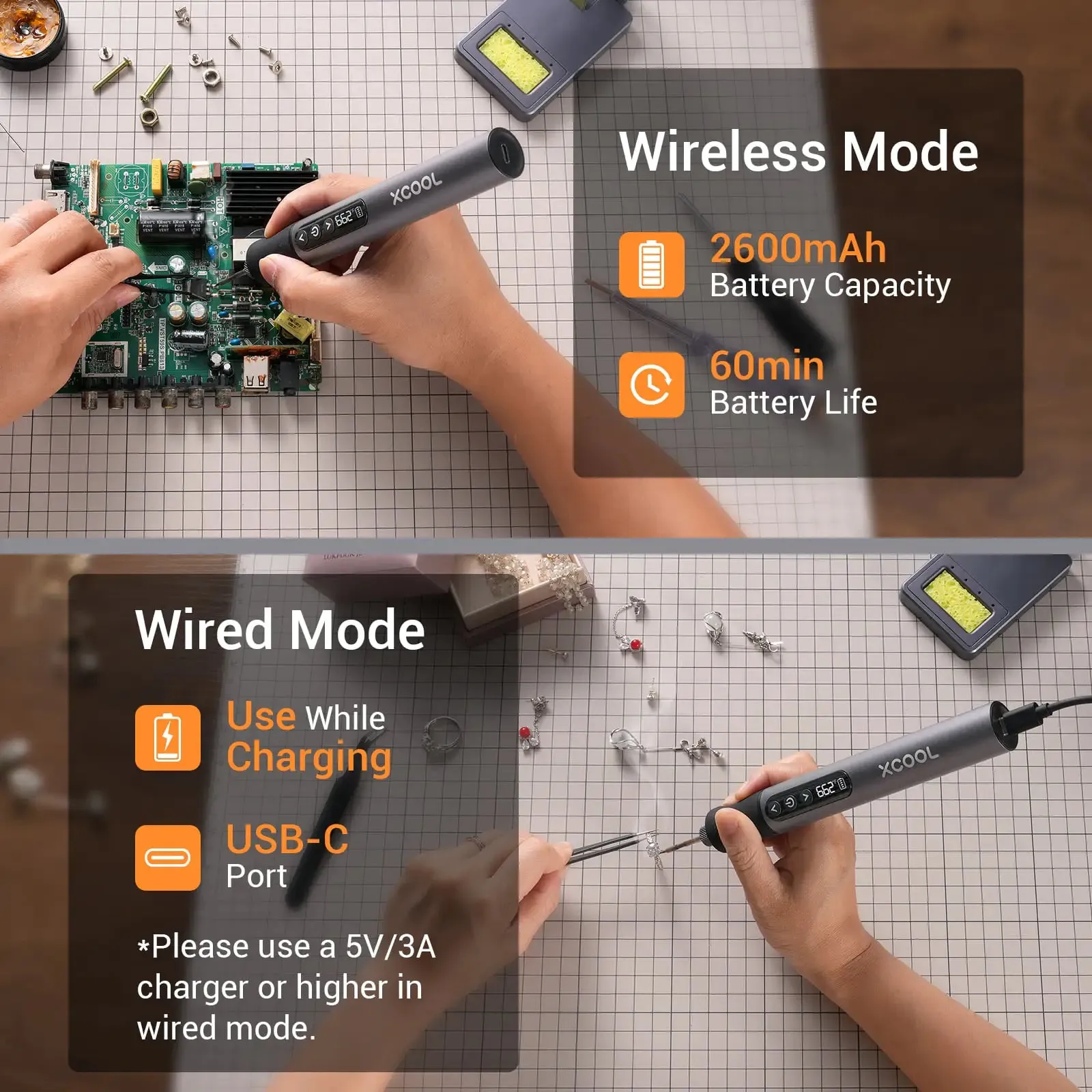 SolderAce Cordless Soldering Iron Kit