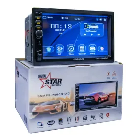 Star Sound SSMP5-7660BTAC 7 Inch MP5 Media Player With Apple Carplay & Android Auto