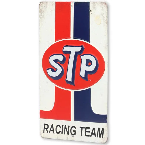 STP Racing Team Striped Sign