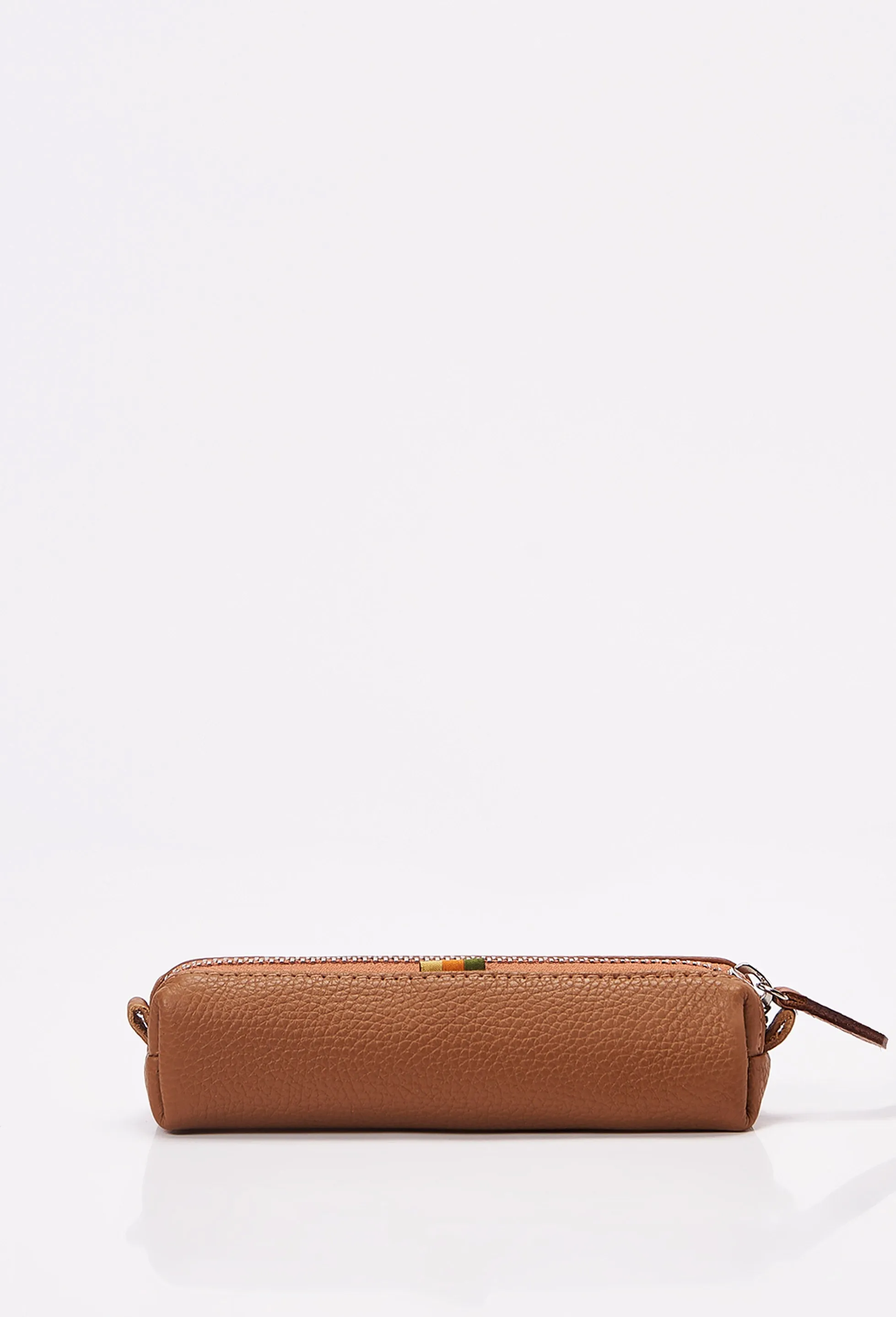 Tan Leather Pencil Case