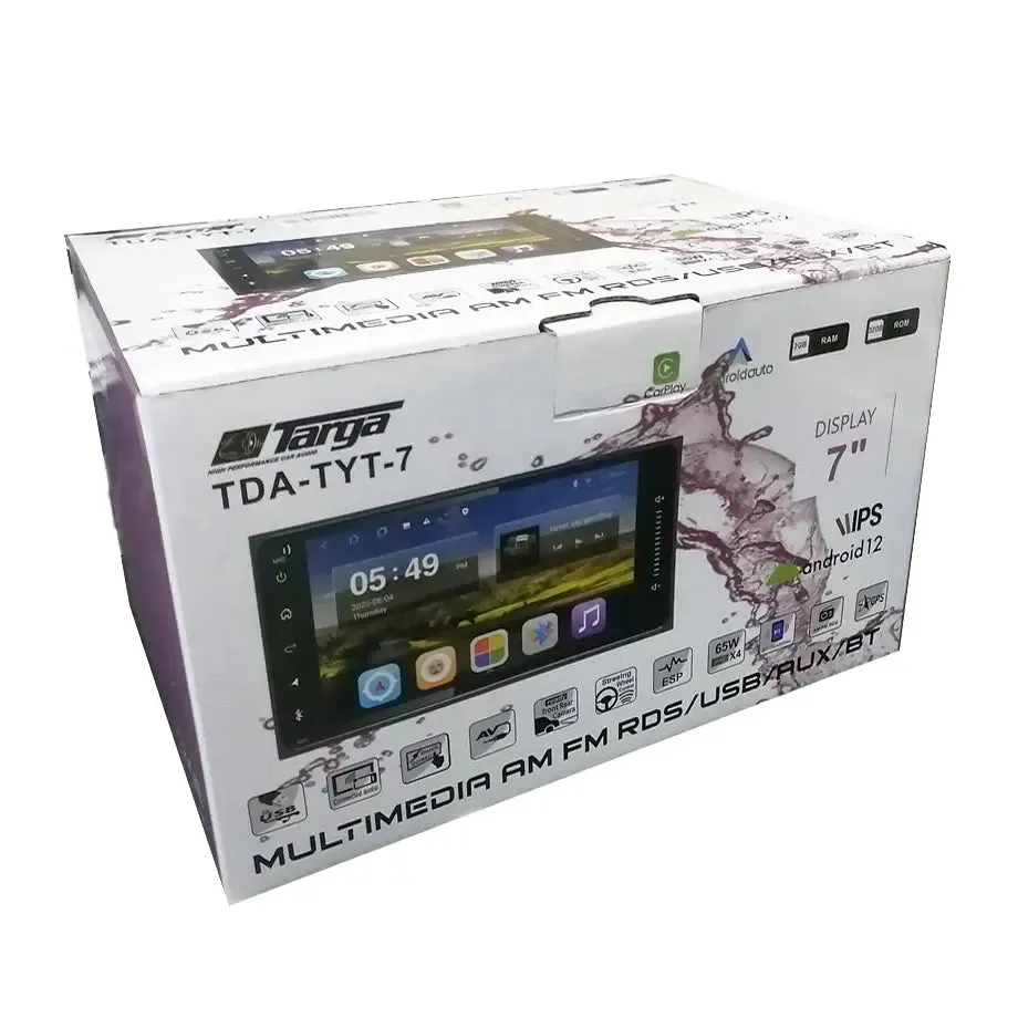 Targa TDA-TYT7 - 7 Inch Toyota Android Multimedia Unit With Apple Carplay & Android Auto