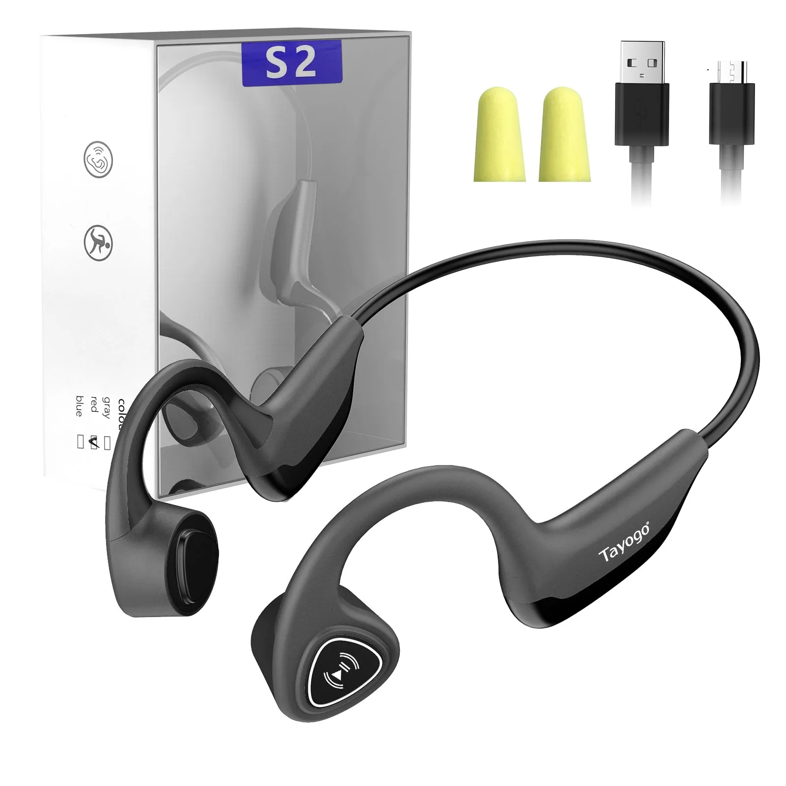 Tayogo S2 Bone Conduction Bluetooth Headphone for Sports