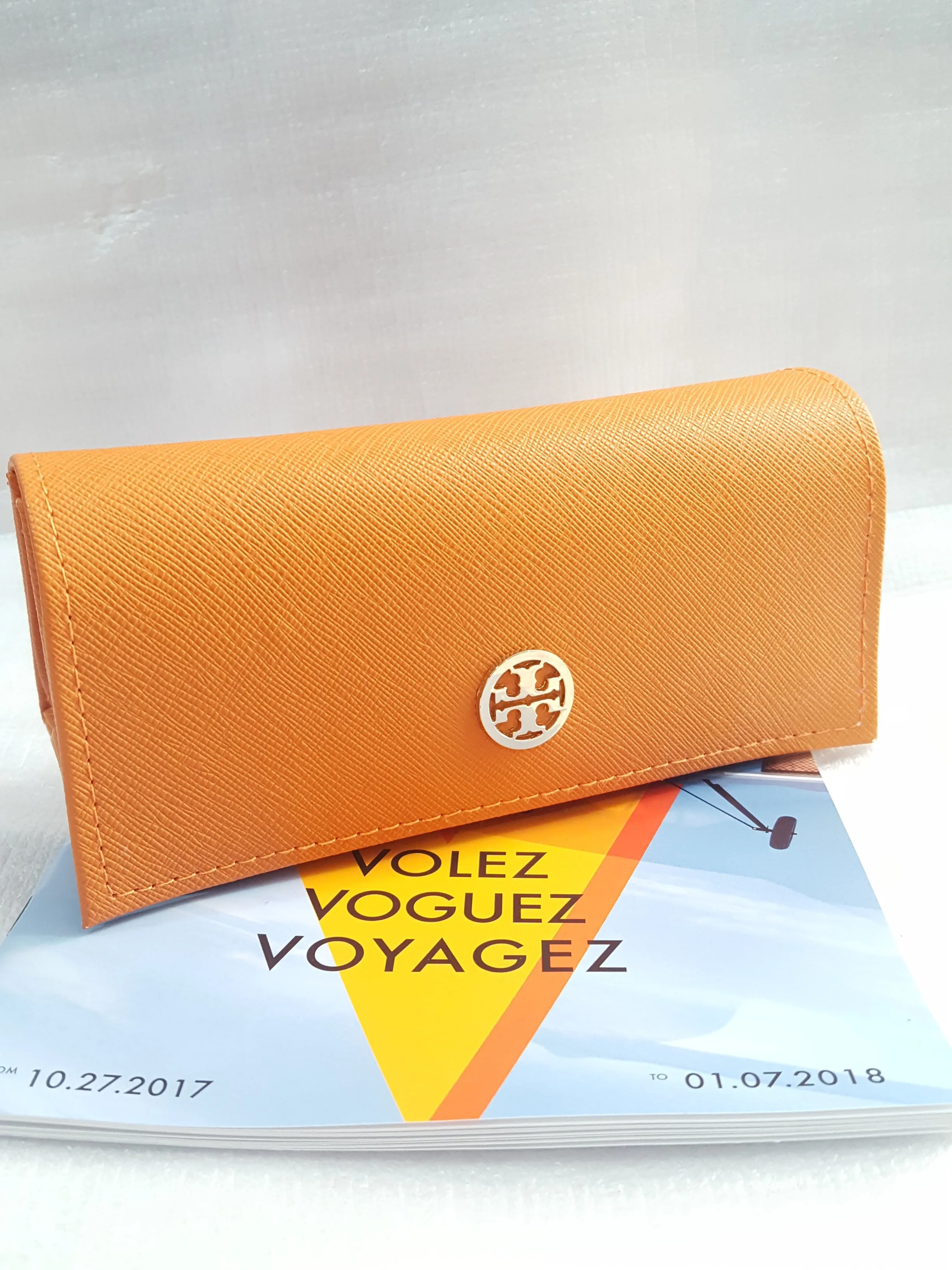 Tory Burch Saffianio  Eyeglass Case