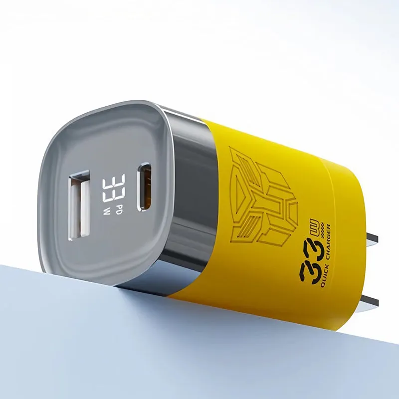 Transformers 33W GaN PD Fast Charging Mini Charger