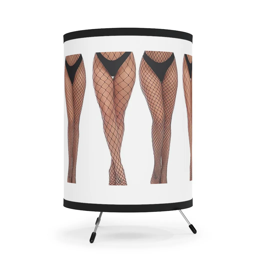 Tripod Lamp AL BLUE DESIGNED FISHNET GIRLS