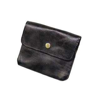 Unisex Genuine Leather Multi-card Slot Card Holder Multifunction Coin Purse Cowhide Small Wallet