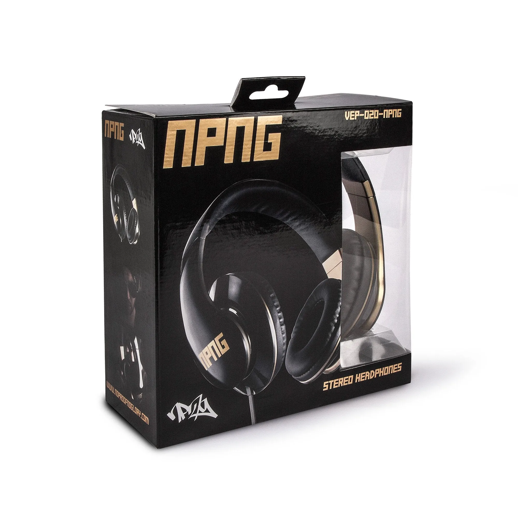 Veho No Proof No Glory Super Soft adjustable stereo headphones with Flex anti cord